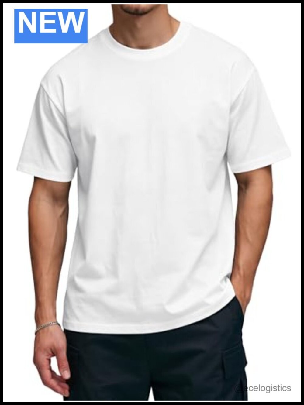 Cotton Crew Neck Tees Relaxed Fit Short Sleeve T-Shirt Pre Shrunk